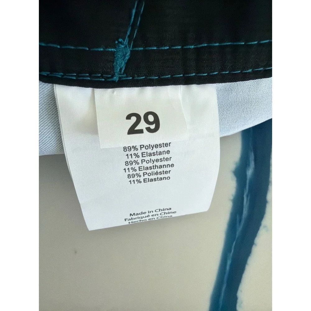 ONeill Hyperfreak Boys Board Shorts Blue Teal Tri-Block Size 29 New